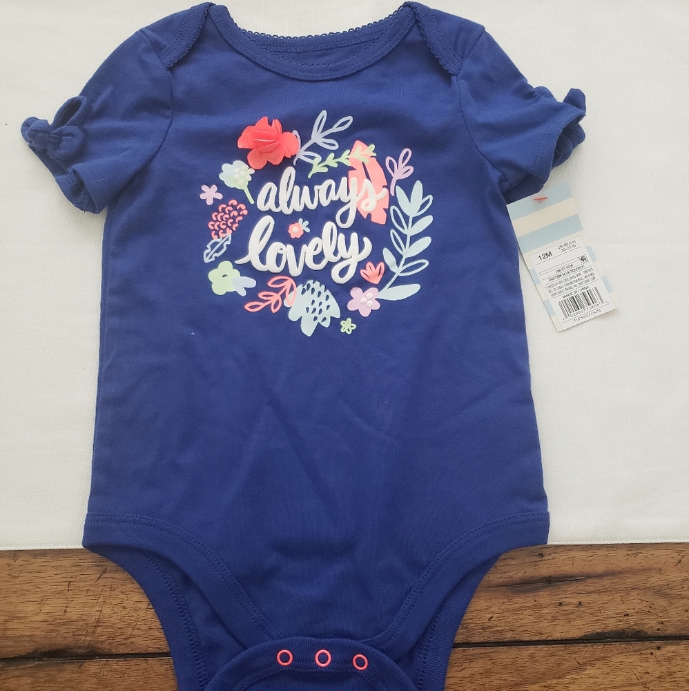 NWT Beautiful blue onesie